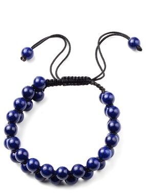 Lapis Lazuli Cotton Cord Bracelet